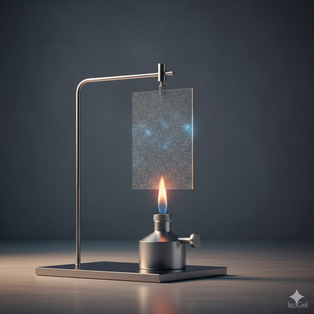 Test feu AEAI aérogel incombustible classe A1 RF1 - certification ISOGEL