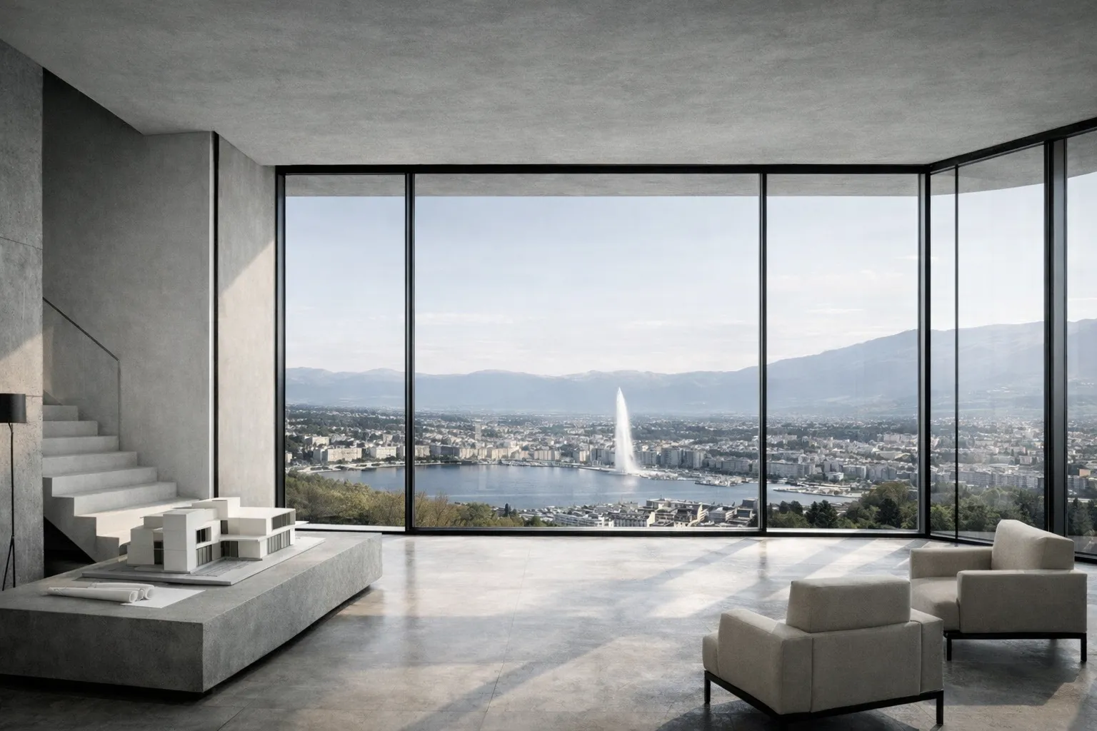 Isolation intérieure aérogel Genève - vue panoramique projet ISOGEL SA