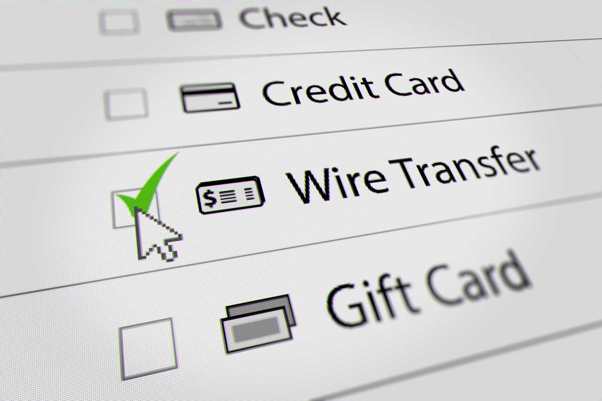 image depicting wire transfer