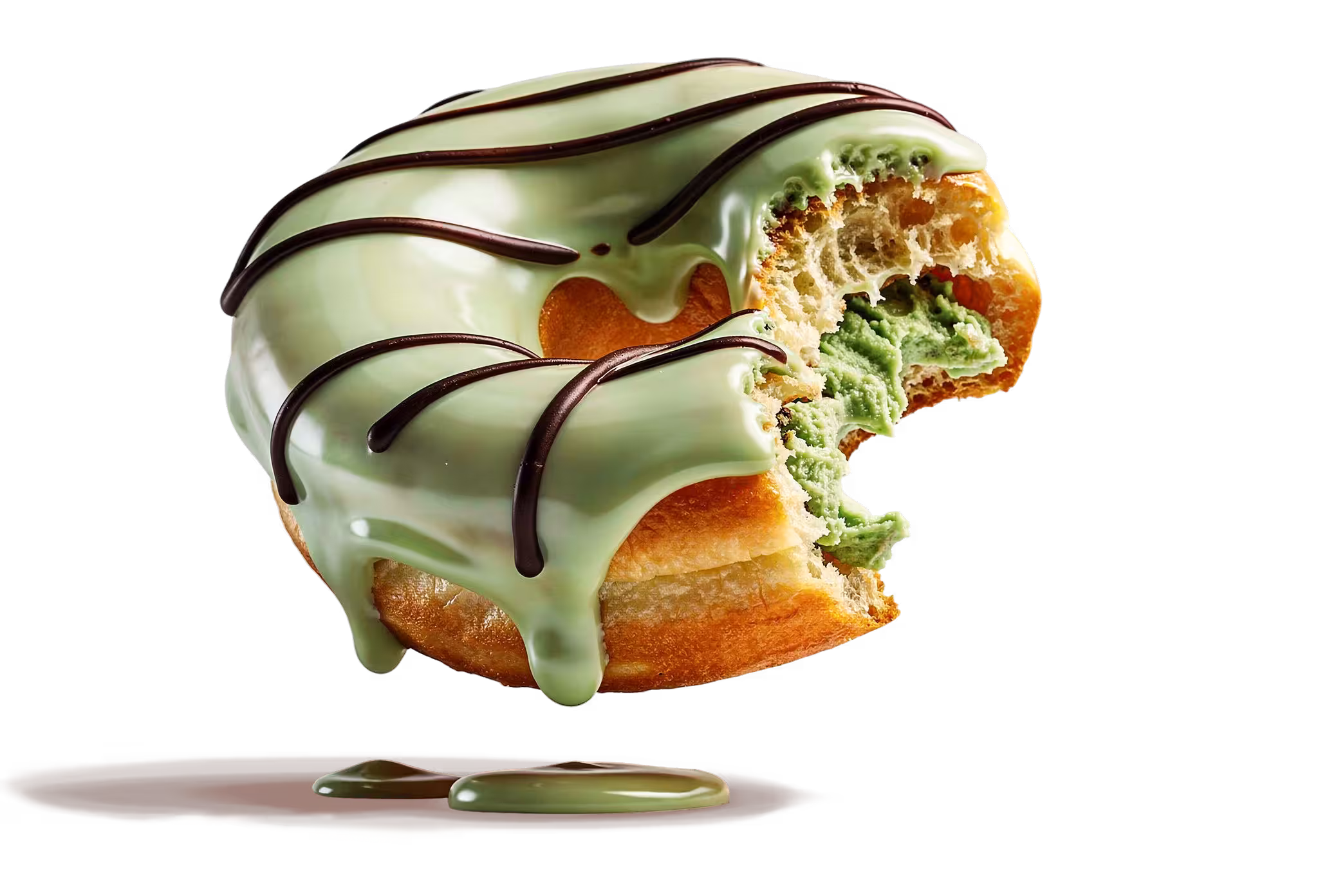 Delicious croissant with raspberry filling