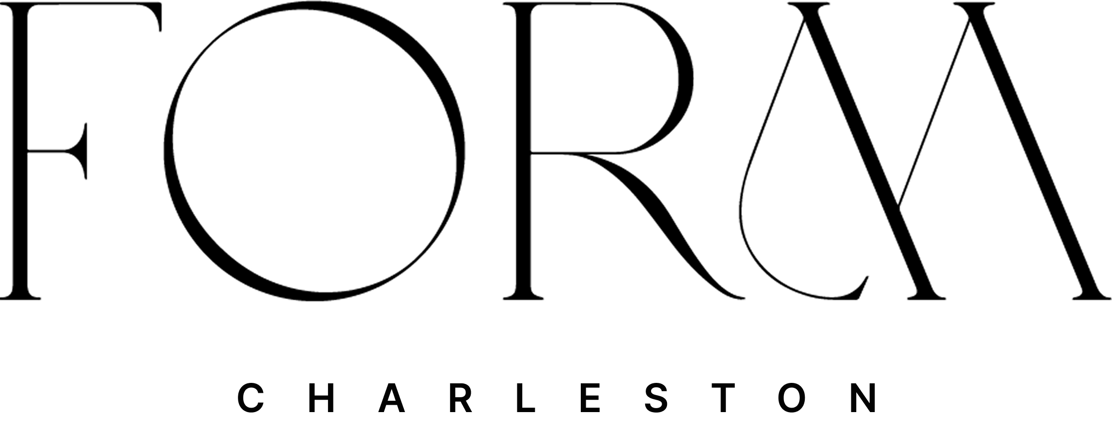 Charleston logo with a stylized lowercase letter c and black text spelling CHARLESTON below it.