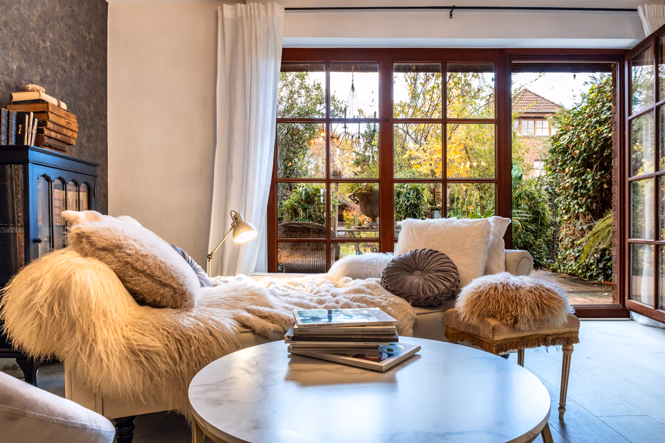 Ausblick in den Garten