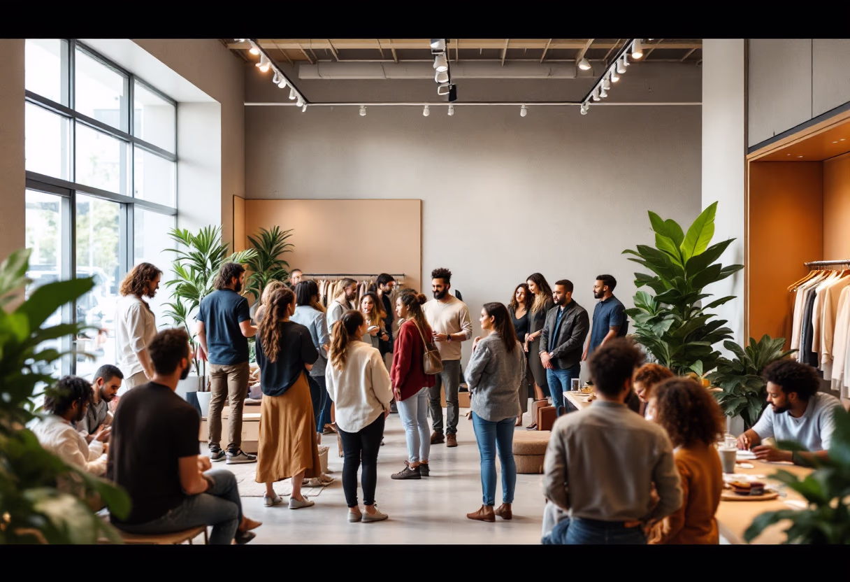 image of community gathering at the department store