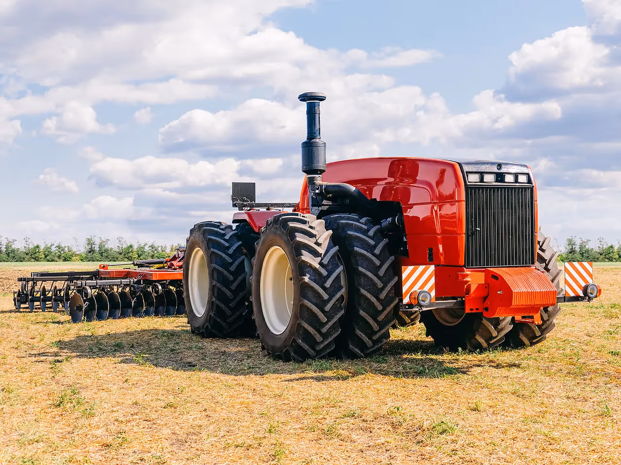 Agrarroboter auf einem Feld 