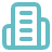 Teal icon of a multi-story office building with windows and a door.
