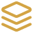 Icon of three stacked horizontal layers with a diamond shape above, in yellow and gray.