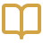 Open book icon in yellow and gray colors.