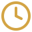 Yellow clock icon showing 3 o'clock.