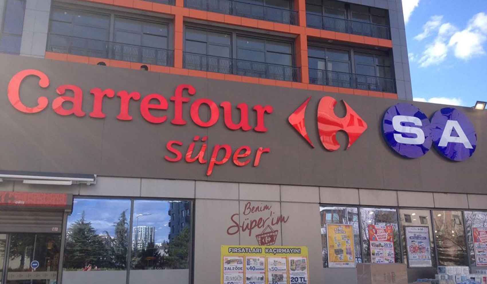 ankara carrefour ışıklı tabela