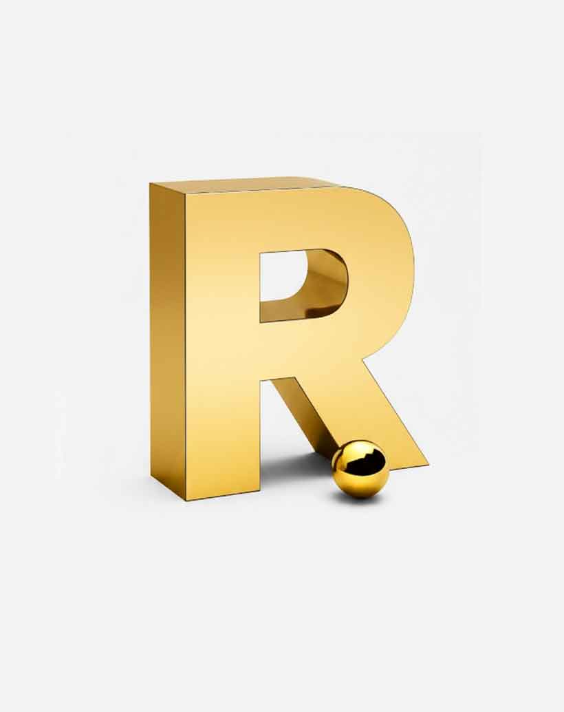 gold paslanmaz kutu harf