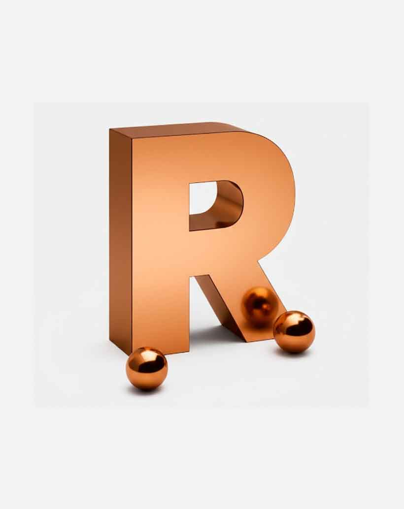 bakır paslanmaz kutu harf