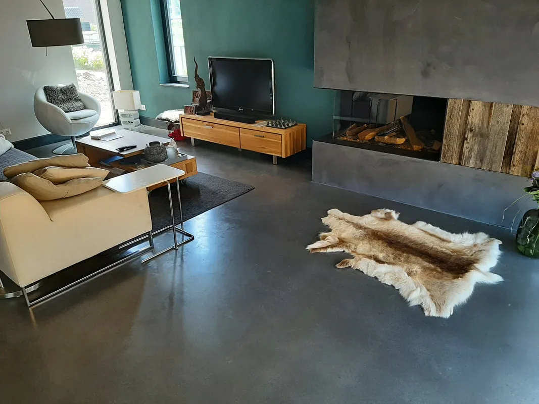 Beeld van een woonvloer in gebruik.