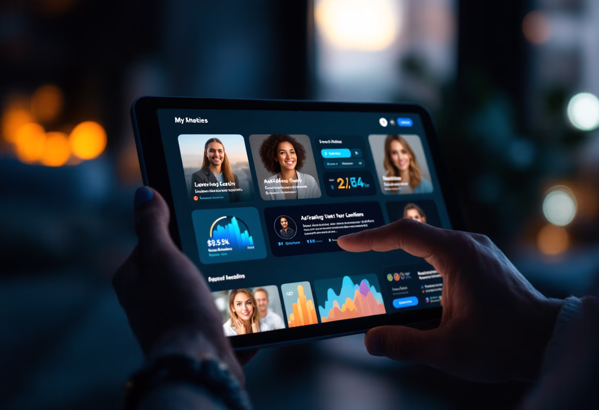 [interface] screenshot of software in action (for an ai saas company)