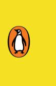Penguin Books logo featuring a black and white penguin inside an orange oval on a yellow background.