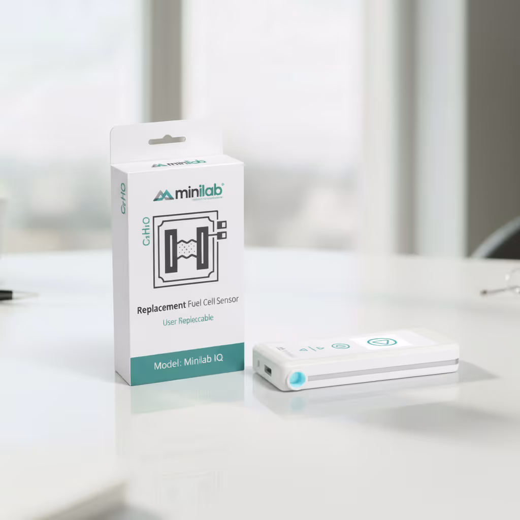 Minilab IQ features a user-replaceable fuel cell sensor image