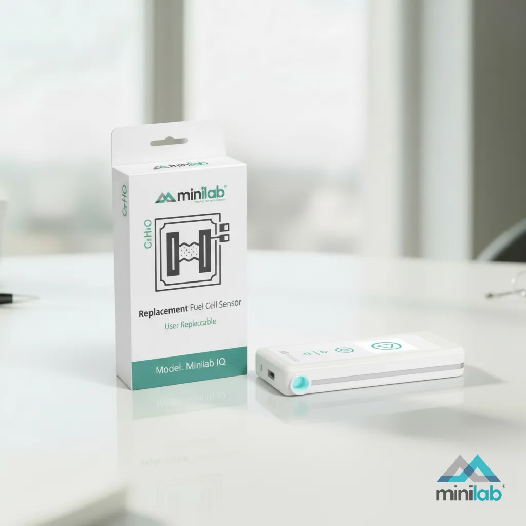 Minilab IQ features a user-replaceable fuel cell sensor image