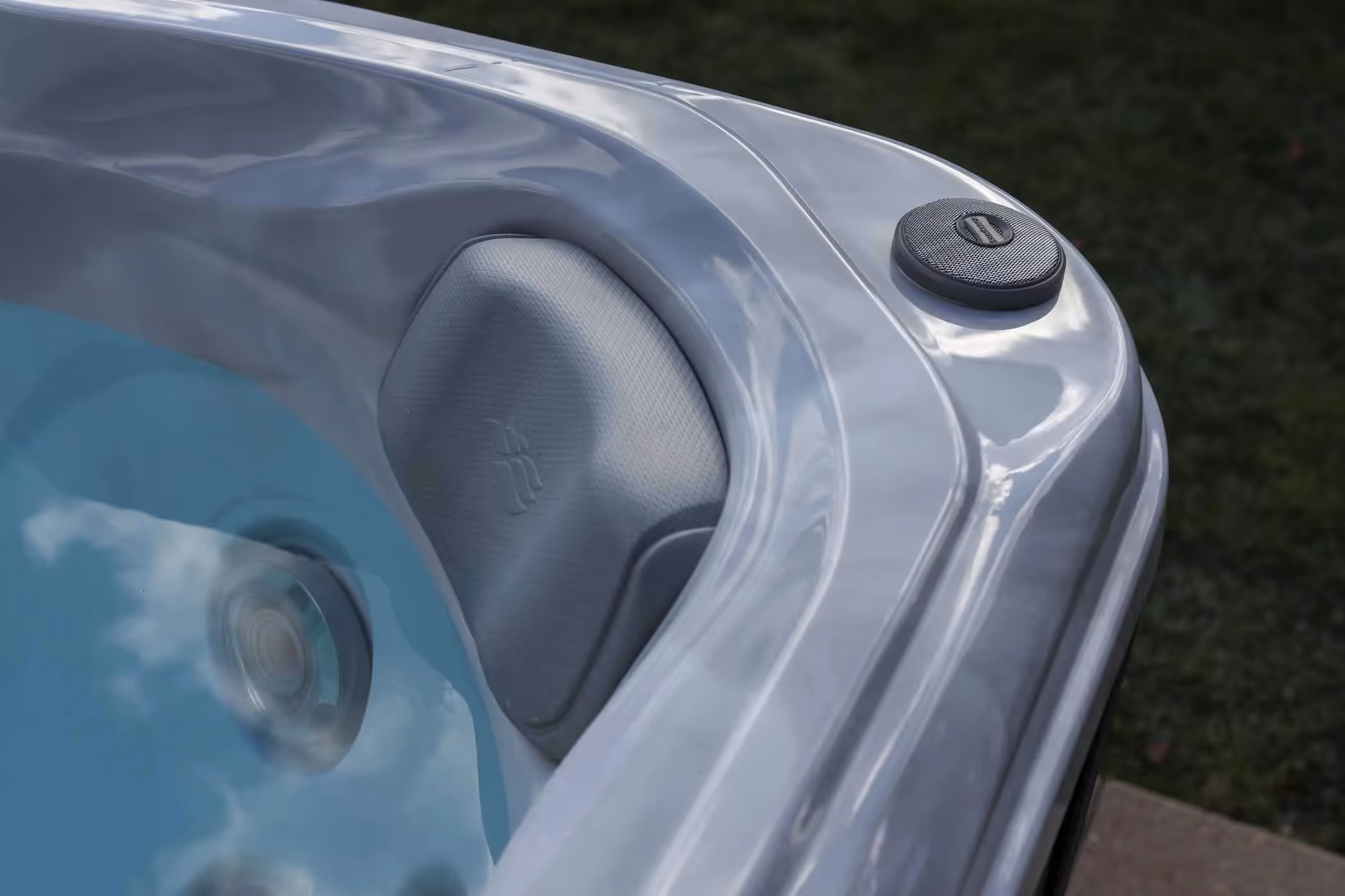 Close view of hot tub jets