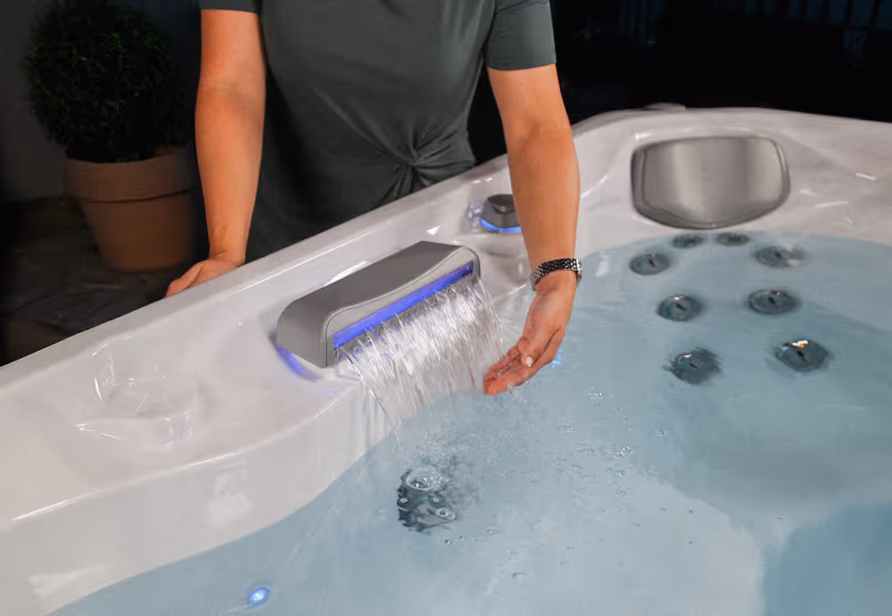 Close up hot tub jets