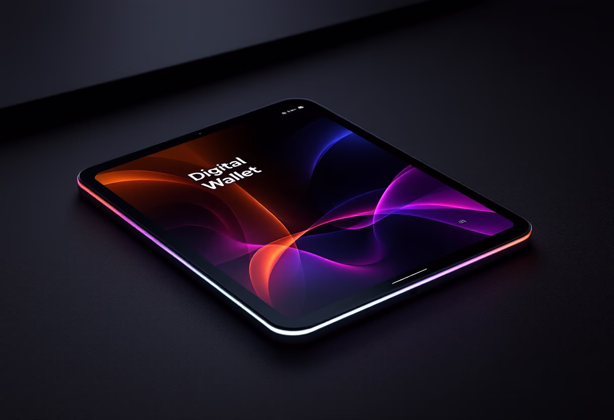 [interface] image of digital wallets (for a blockchain and cryptocurrency)