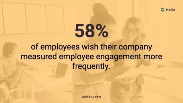 Achievers quote showing the importance of company surveys for employees to measure employee experience