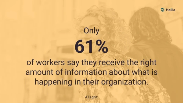 Quote from Alight about information flow workers using hybrid working software.