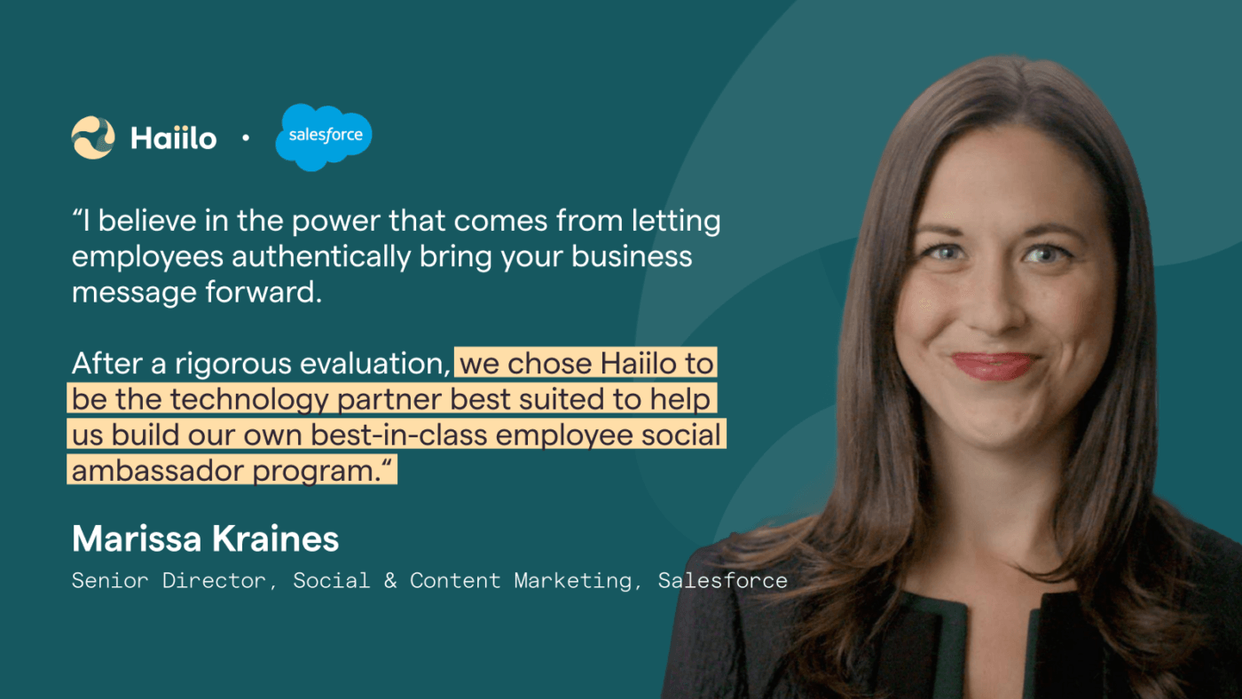 employee advocacy examples salesforce quote