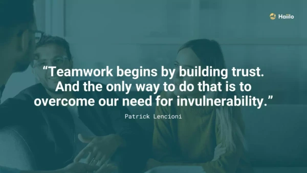 Patrick Lencioni quote on the importance of teamwork in cross-functional collaboration training
