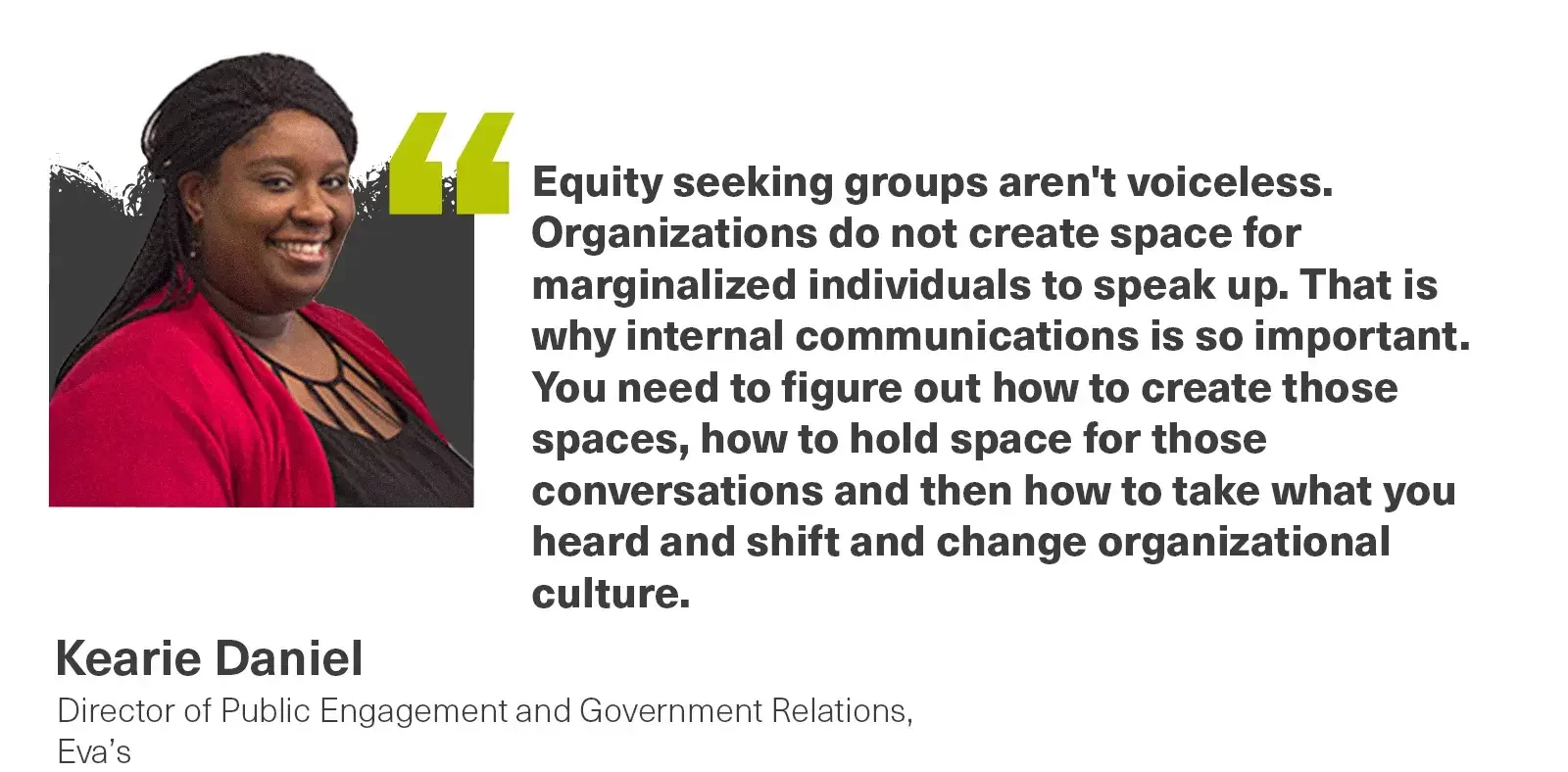 Kearie-Daniel on improving workplace culture