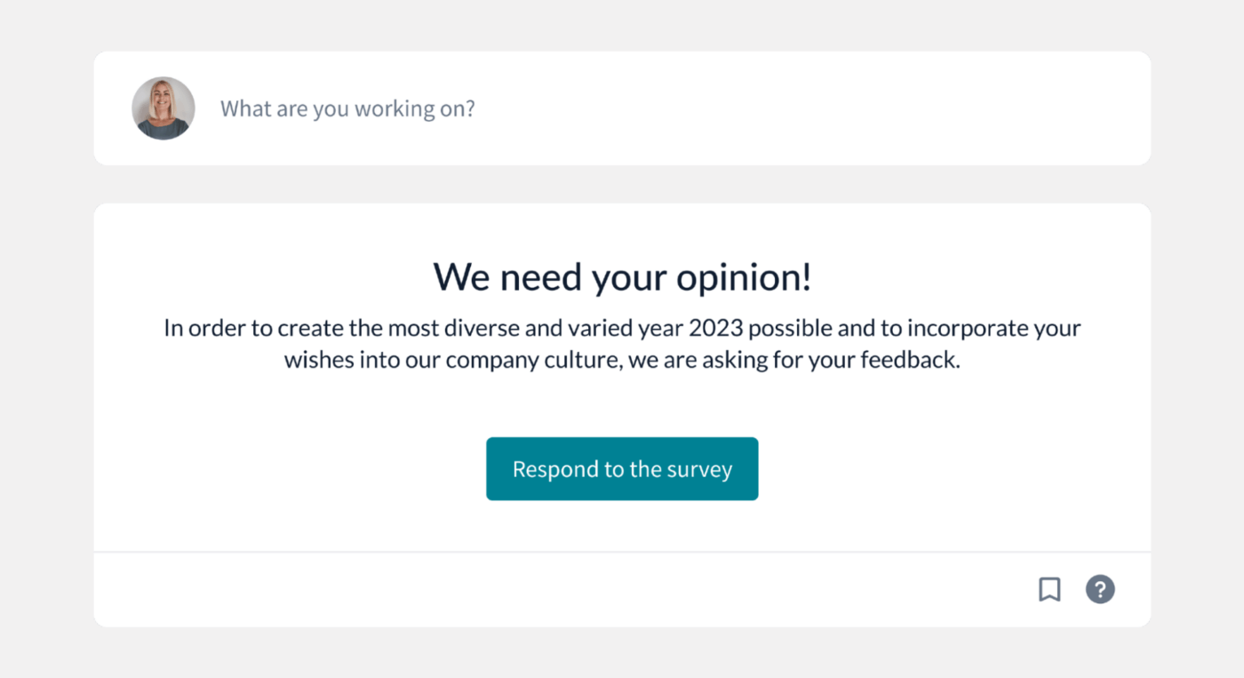 respond to the survey