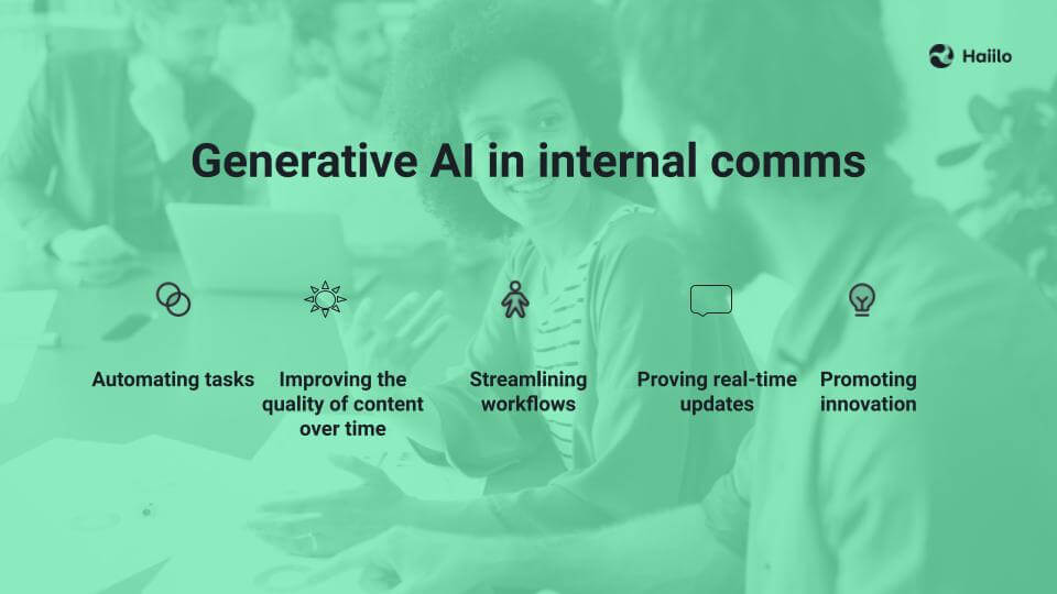 generative ai in intermal comms best practices