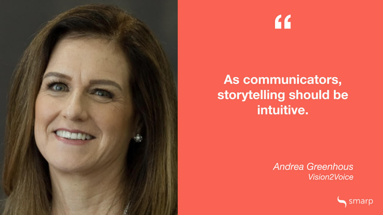 a quote by andrea greenhous, vision2voice