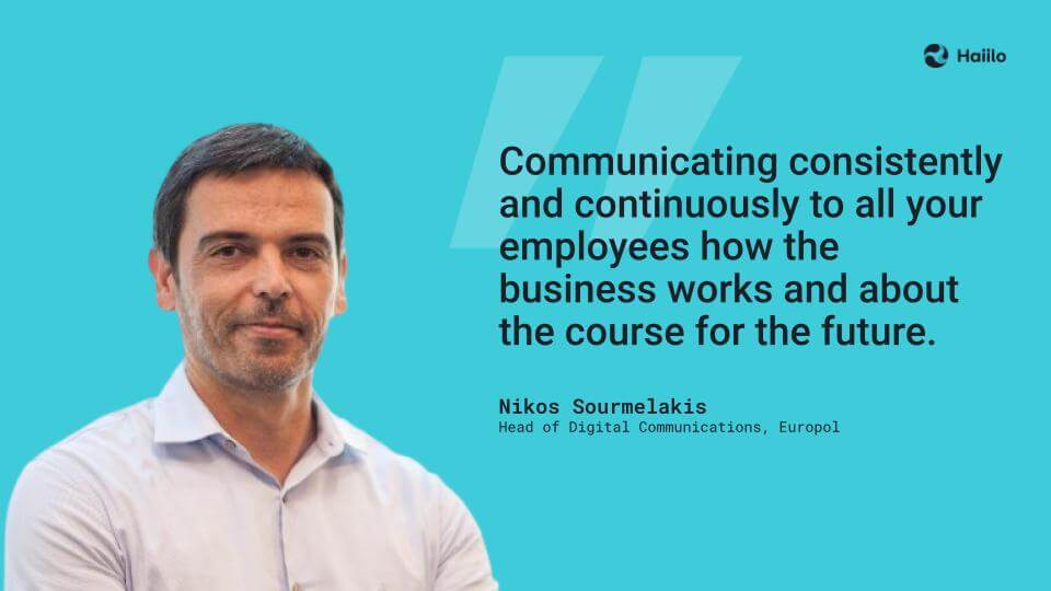 Nikos Sourmelakis internal communication