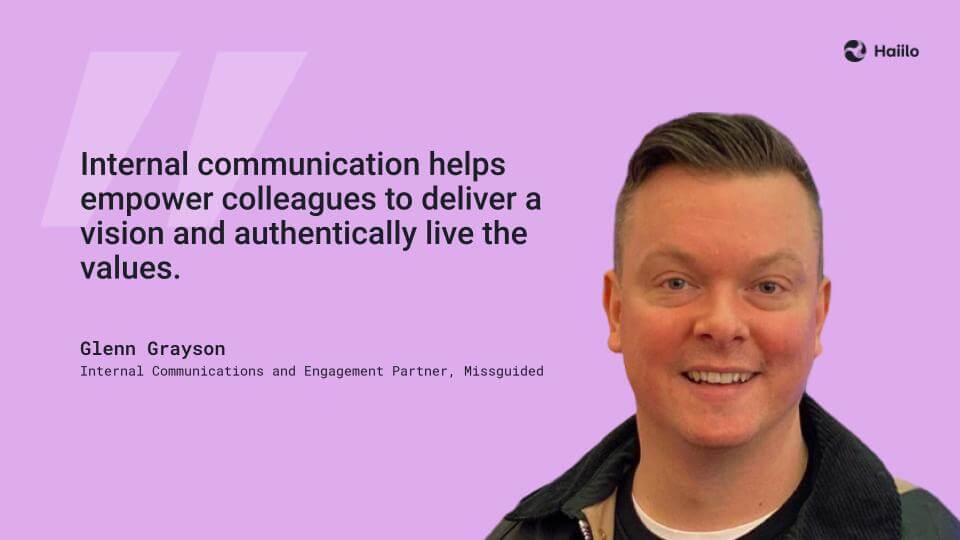 Glenn Grayson internal communication