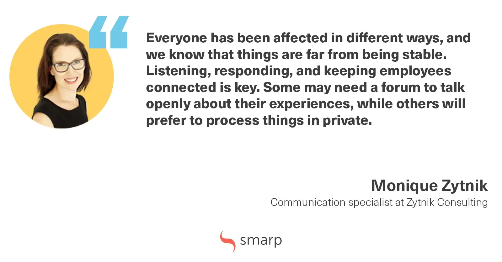 a quote by monique zytnik