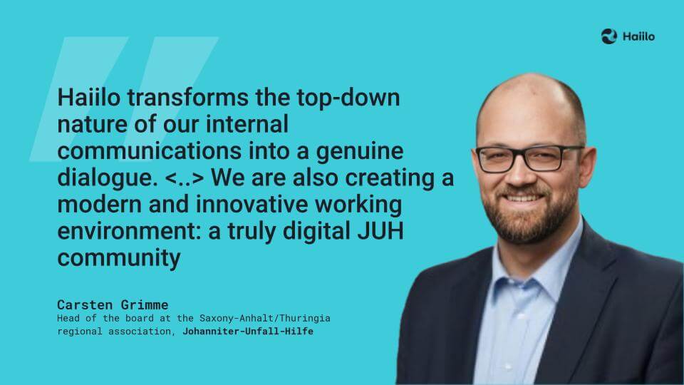 Workplace alternative - Johanniter's success with Haiilo