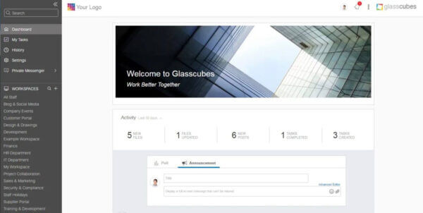 Replacing sharepoint - glasscubes app