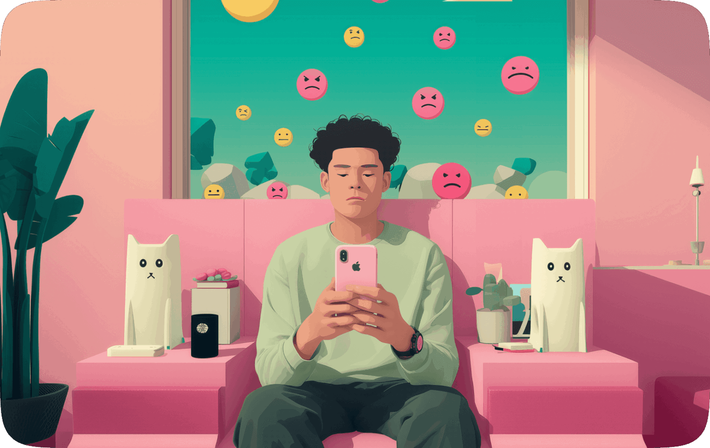 A microinfluencer working