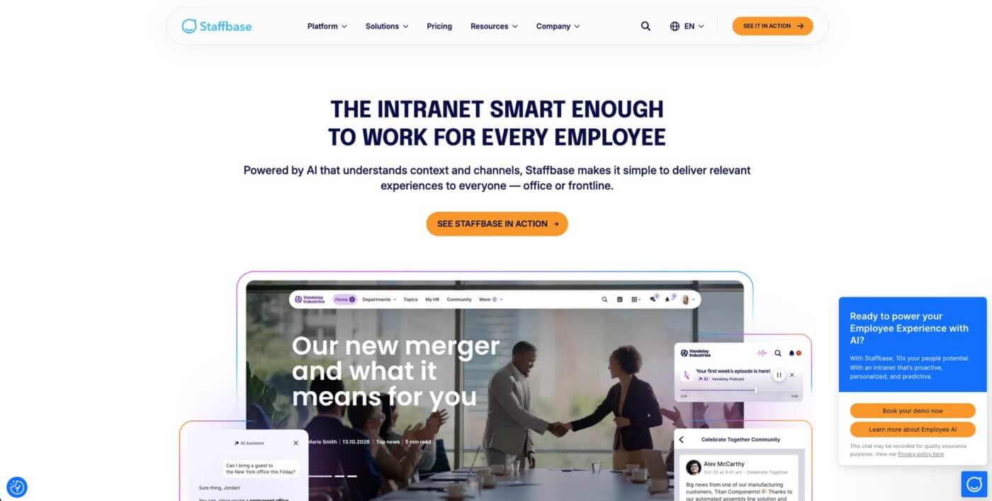 Staffbase alternatives