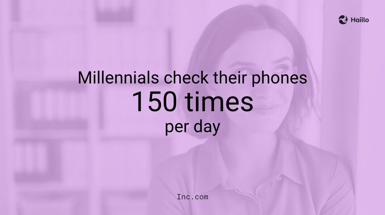 millennials-use-phone-at-work
