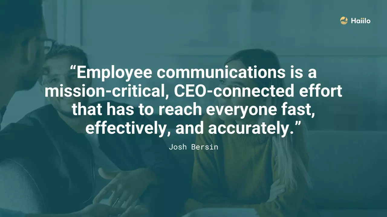 a quote from josh bersin