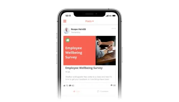 Corporate wellbeing programme: employee surveys