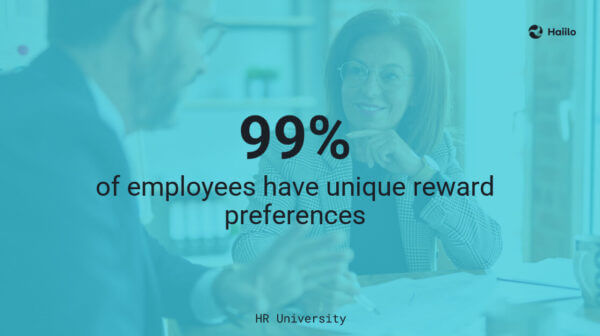 HR University statistic showing unique preferences when it comes to company incentive programs