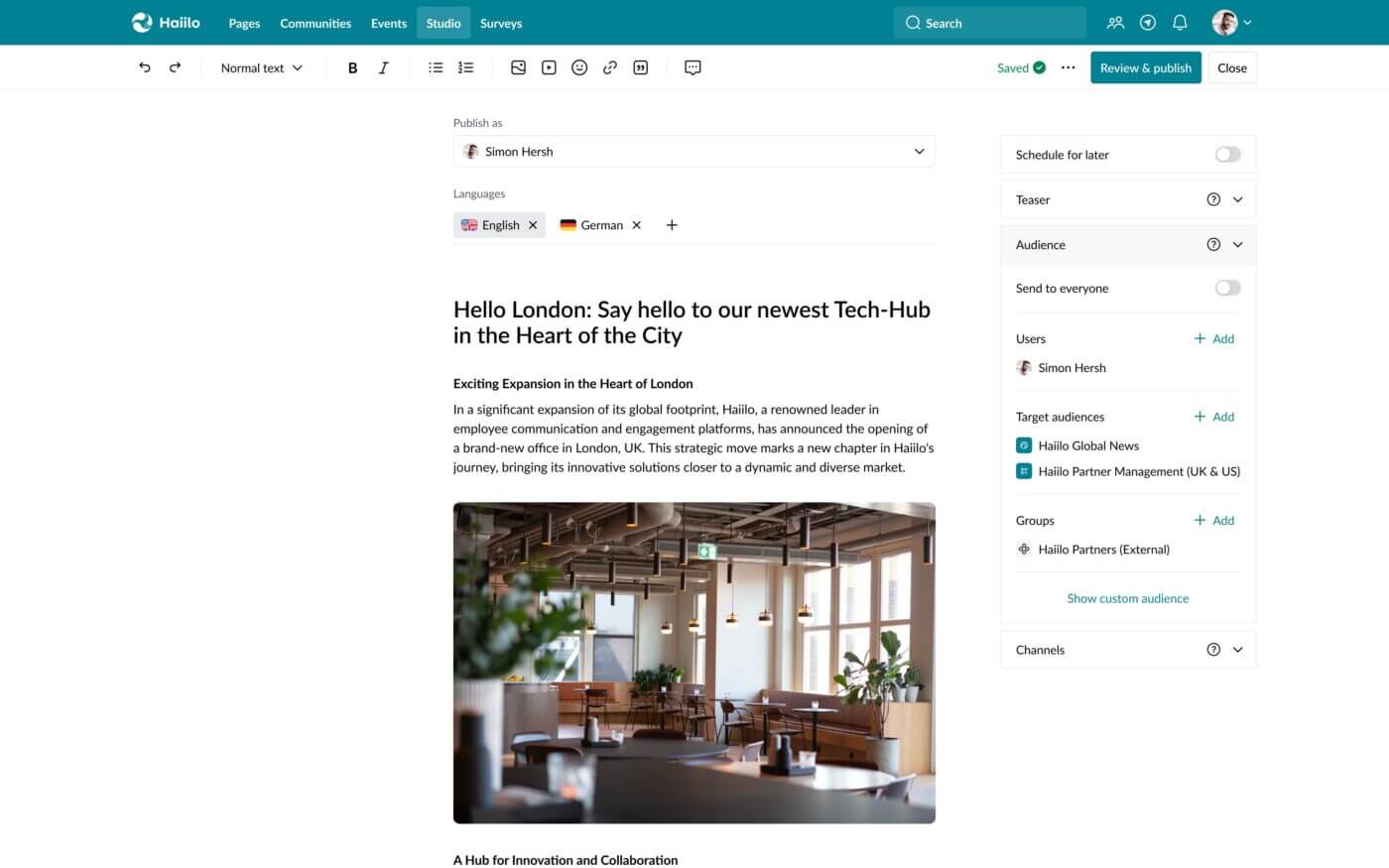 internal-audience-segmentation-newsletter