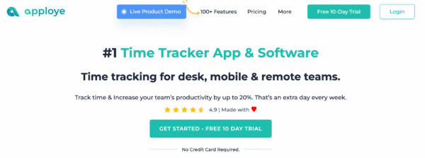 Apploye: Best employee app for time tracking