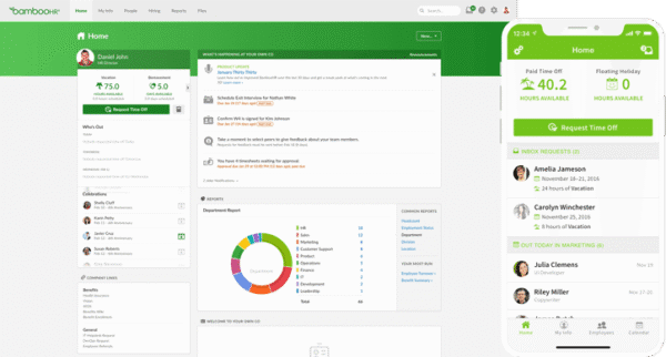 BambooHR: Best employee app for hiring