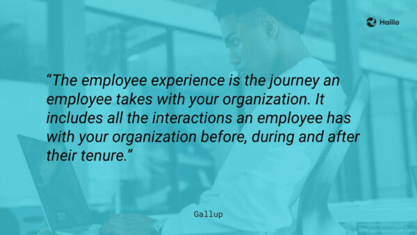 Gallup quote demonstrating positive onboarding benefits to organizations and employees