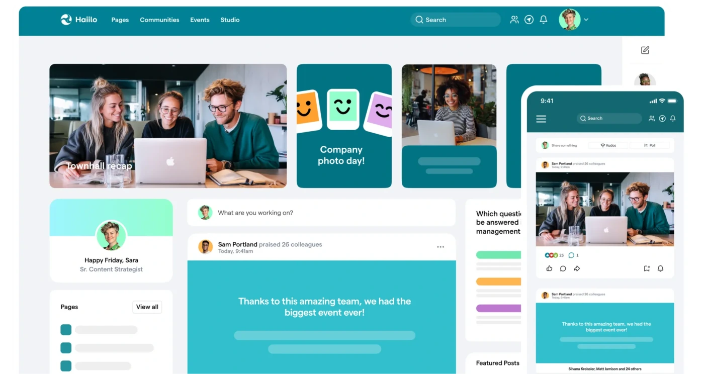 Haiilo Internal Communication Platform overview