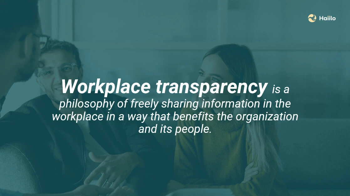 workplace transparency definition