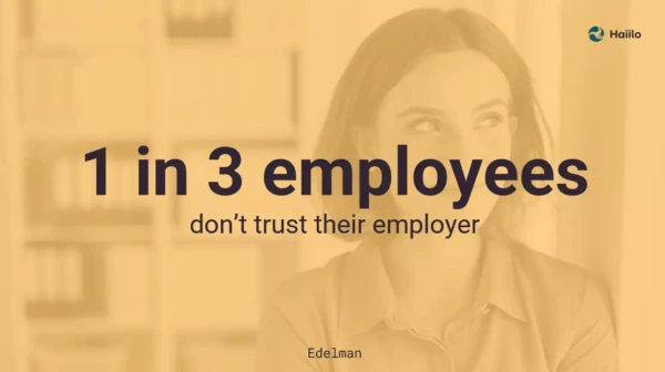 Edelman quote on the need for internal marketing to build trust