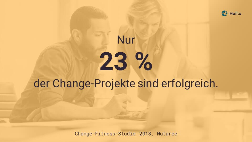 Studie Change Prozesse: Nur 23 % der Change-Projekte sind erfolgreich